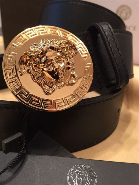 genuine versace belt|black and gold Versace belt.